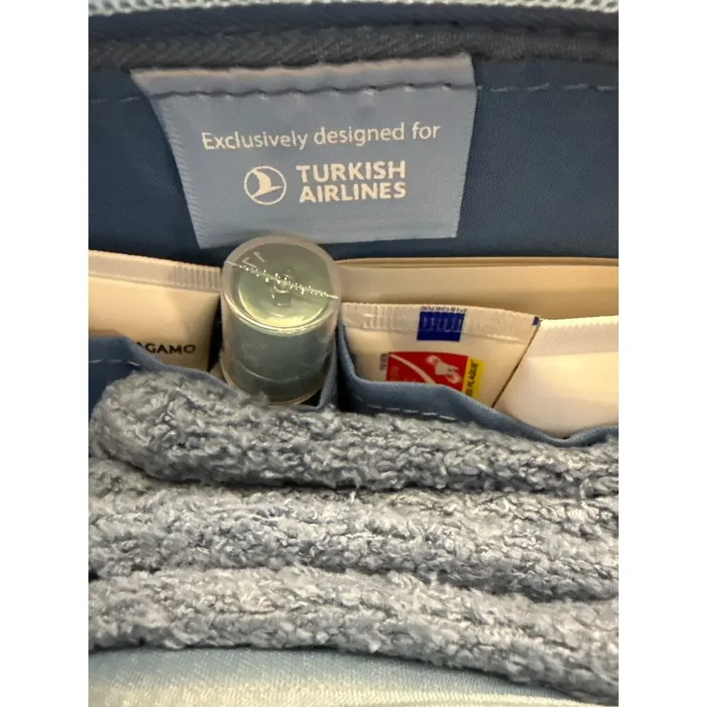 Ferragamo Turkish Airlines Convivio First Class Amenity Kit Clutch Bag